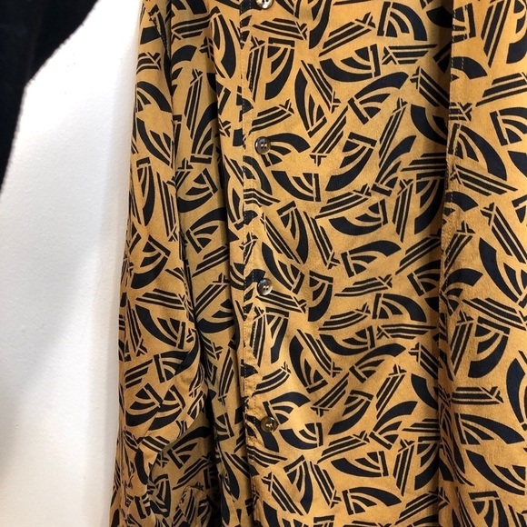 Escada Vintage Button Up Golden Yellow Blouse 34 - Picture 13 of 16